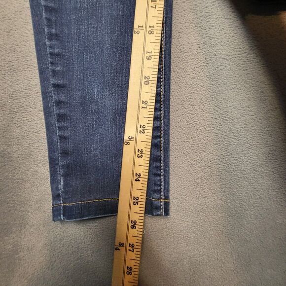 Levis Jeans Womens 6? Blue Skinny Leg Stretch Denim Distressed - Picture 5 of 10